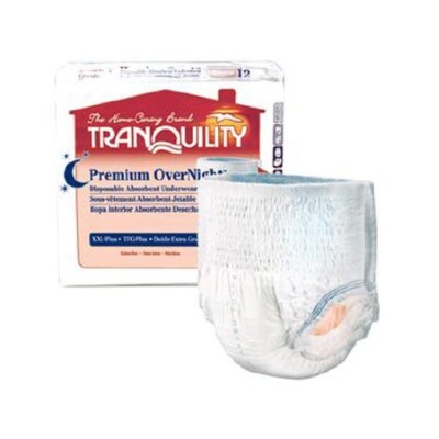 Tranquility Premium OverNight Adult Underwear X-Large 48''-66''-112/Case