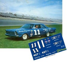 CD-1512-C 11 Ned Jarrett 65 Ford DECALS