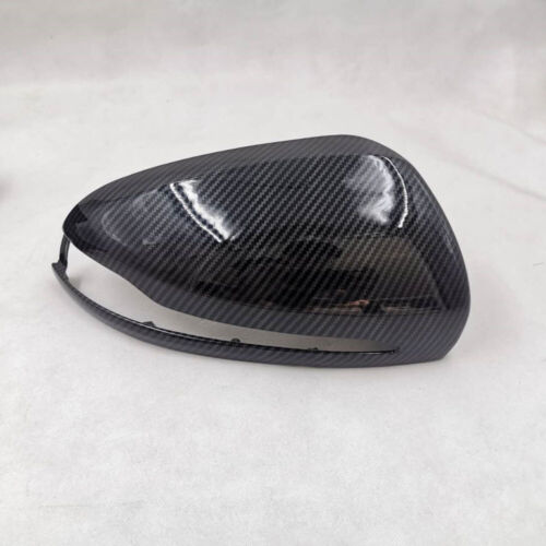 Mercedes Benz C Carbon Fiber ABS Bright Black Left HD Rearview Mirror Cover - Picture 5 of 16