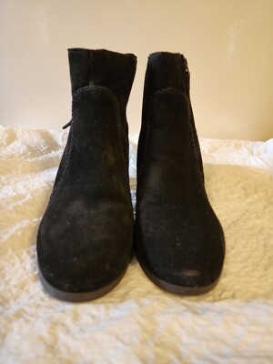 GH Bass Women 7.5 Maxine Black Suede Leather Ankle Boots | eBay display picture 3