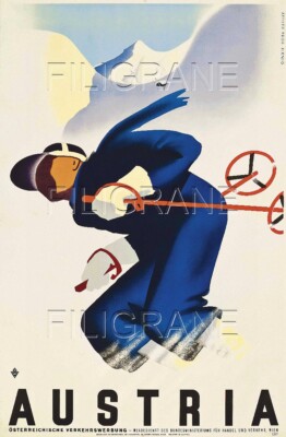 GSTAAD ROYAL HOTEL Rnjf - POSTER HQ 60x80cm d'une AFFICHE VINTAGE