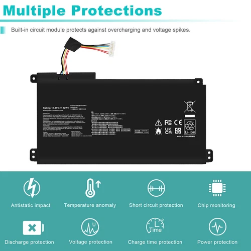 Replacement B31N1912 C31N1912 Battery for VivoBook 14 E410MA L410MA L510MA AU - Picture 8 of 13