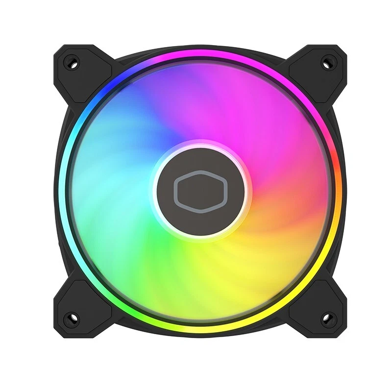 Cooler Master MasterFan MF120 Halo² Fan, Duo-Ring ARGB Gen 2 LED Rings, 120mm - Image 3 of 4