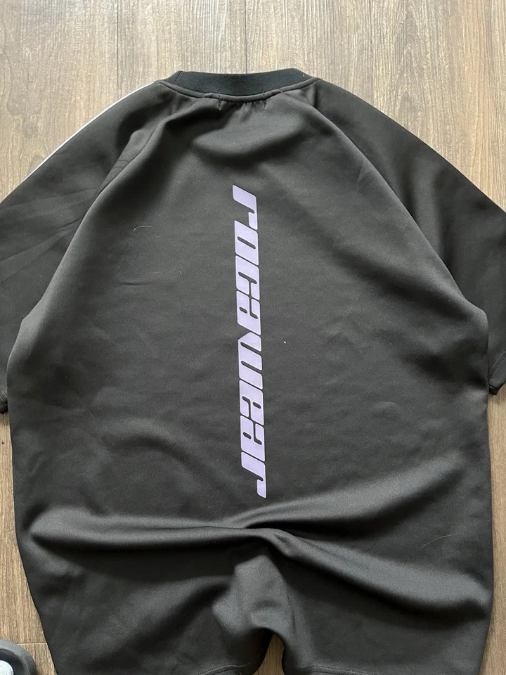 Camiseta holgada vintage Y2K negra Rocawear a rayas para hombre L hip hop rap ropa de calle Foto 4 de 4