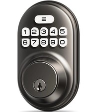 Veise Keyless Entry Door Lock, Electronic Keypad Deadbolt, Keyed, Matte Black
