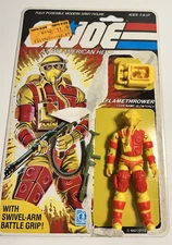 Vintage GI Joe Blow Torch Blowtorch Uncut Card 32 Back Incomplete Read Descript