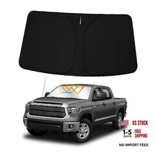 Winshield Sun Shade for To-yota Tundra 2007-2021, Black - 2007-2021 Tundra