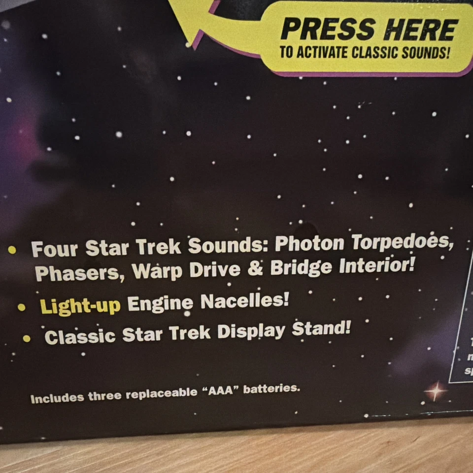 Nuevo 1995 Playmates Classic Star Trek USS Enterprise NCC-1701 Edición Coleccionista Foto 3 de 4