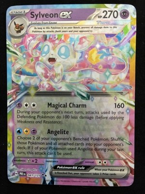 Pokémon SV9 Prismatic Evolutions Sylveon EX Double Rare Holo Card 041/131