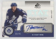 2005-06 SP Game Used Edition Statscriptions 23/41 Jeff O'Neill #ST-JO Auto h9a