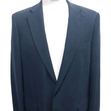 NEW BROOKS BROTHERS Blazer 100 Silk 42 Long Navy Blue Sport Coat Jacket