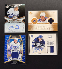 Toronto Maple Leafs NHL 4 Card Rookie Card RC Lot jersey autograph