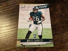 #397 2019 Panini Prestige MILES SANDERS RC ROOKIE CARD #258 EAGLES