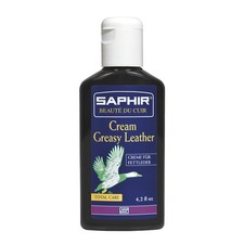 SAPHIR Cream Polish for Conditioning Greasy, Oiled Leather Shoes Boots Black