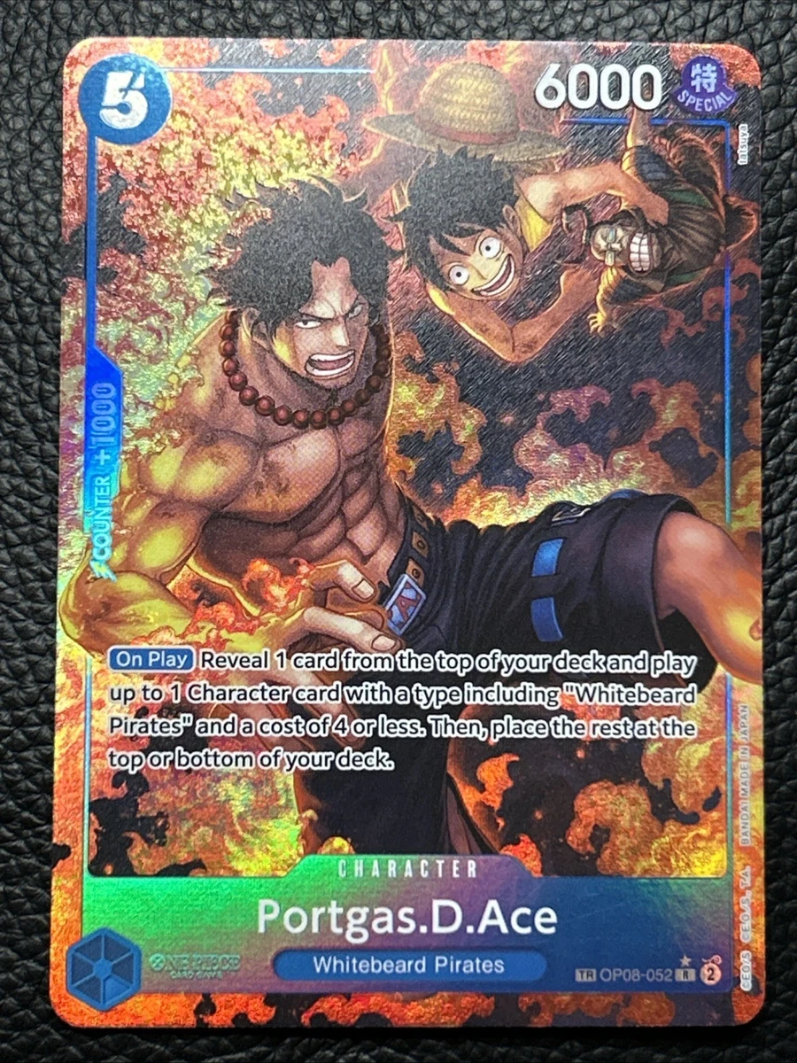 【ワンピースカードゲーム】エース　英語版　トレジャーレア　OP08-052 One Piece Portgas D Ace OP08-052 Treasure Rare Alt Art Luffy | eBay