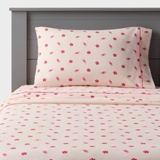 Pillowfort Candy Stripes Twin Sheet Set Cotton Kids Bedding 3pc NEW