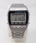 Seiko A547-500B Timer Alarm Chronograph Quartz LCD Vintage Watch Front Pushers