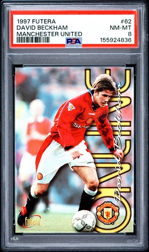 1997 Futera Manchester United 62 David Beckham PSA 8 155924836