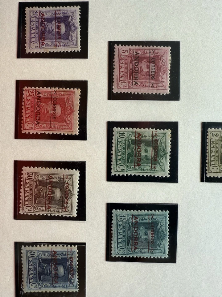 Sellos Andorra 1928: Correo español - Imagen 3 de 4