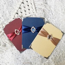 1PC Vintage Style Rhinestone Host Prompt Card Cue card Wedding Banquet Accessory