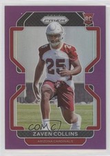 2021 Panini Prizm Rookie Purple Prizm 16/125 Zaven Collins #432 0q21