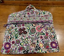 Vera Bradley Quilted Garment Bag In HTF Viva La Vera Retired Pattern- EUC
