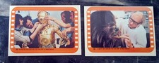 STAR WARS SERIES 5 ORANGE STICKERS X 2 VINTAGE 1977