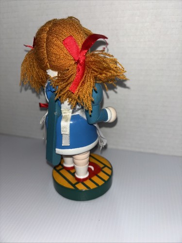 The Wizard Of Oz Collectible Dorothy Toto Nutcracker Kurt Adler 7" Wood Vintage - Picture 4 of 10