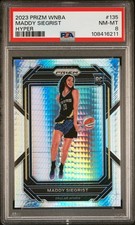 2023 PANINI PRIZM WNBA HYPER #135 MADDY SIEGRIST PSA 8