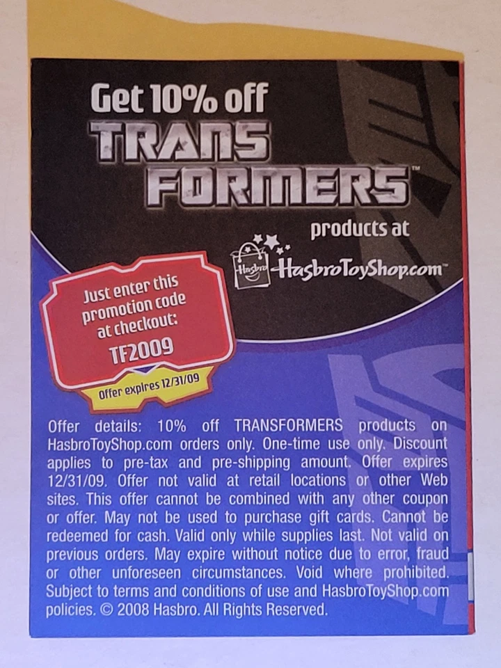Transformers Animated & Universe Pack-In Toy Catalog Checklist Hasbro 2008 - Image 2 of 4