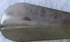 Vintage Bostonian Shoe Horn Chrome Steel 3.5 Inch