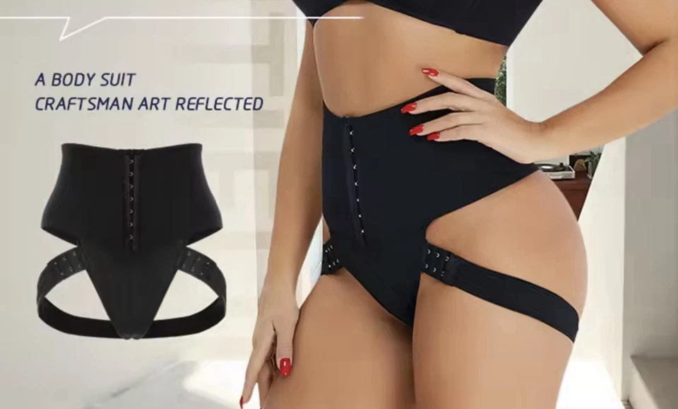 Bauch Weg String Sexy Po Push Up M Schwarz Tanga Corsage Mesh Slip - Bild 2 von 4