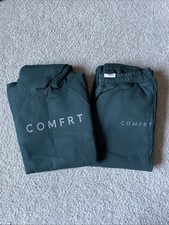 Comfrt "Tranquil” SET Hoodie Sz Medium Sweatpants Sz Medium Pine Green Soft