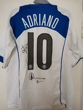 Inter Milan Football Shirt signed by Adriano Brazilian International - July 2005