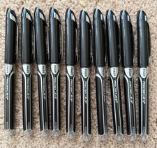 10 PILOT Precise Grip Rolling Ball Black BOLD Pens
