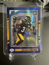 2024 Panini Donruss Optic - Rated Rookie Daijun Edwards  Blue Hyper Prizm (RC)