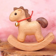 Cheval à Bascule En Bois, Décoration de Bureau, Objet de Collection Polyvalent
