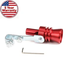Aluminum Turbo Sound Exhaust Muffler Pipe Whistle Blow off Valve Car Accessories