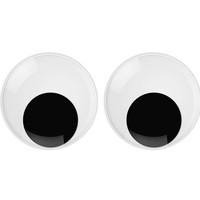 Wackelaugen GroßE Selbstklebende Kunststoff Bastelaugen 76 Mm 2 StüCk