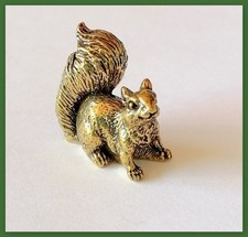 Messing Figur Eichh&ouml;rnchen massiv NEU