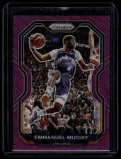 2020-21 Panini Prizm #176 Emmanuel Mudiay Purple Wave Prizms