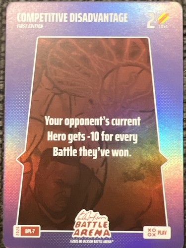 2026 1st Ed Bo Jackson Battle Arena Card Foil #BPL-7 Competitive Disadvantage