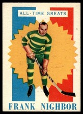 1960-61 TOPPS ALL TIME GREATS Frank Nighbor Rookie Ottawa Senators #35