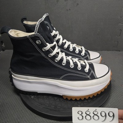Converse Run Star Hike Shoes Womens Size 10.5 Black High Top Sneakers 166800C