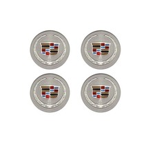 4pc Set Silver Wheel Center Hub Caps Cadillac Ats Cts Dts Srx Sts Xlr Xts 2-58 4pc Set Silver Wheel Center Hub Caps Cadillac Ats Cts Dts Srx Sts Xlr Xts 2-58