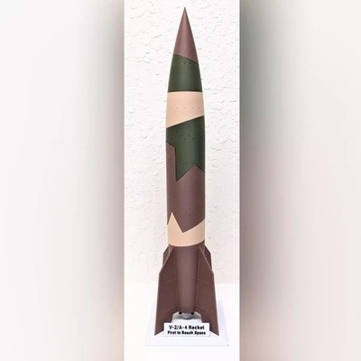 1:40 35cm WWII German V-2 Rocket Missile Model 3D Printed Military