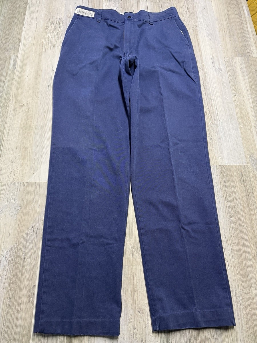 Vintage Red Kap Navy Blue Work Pants Workwear Size 34 Janitor