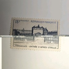 France timbre 18 F Versailles entrée d’après Utrillo non oblitéré