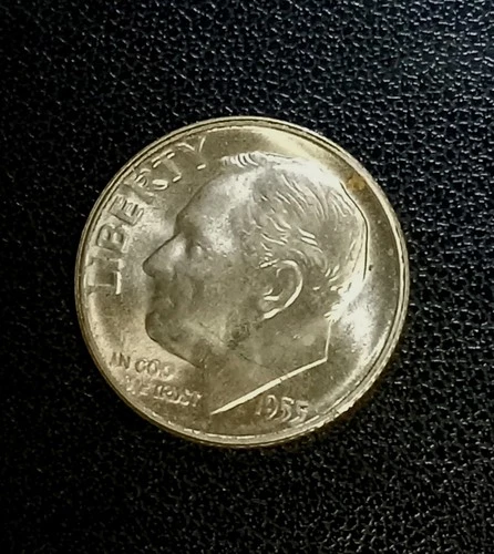 1955 S Roosevelt Dime BU Uncirculated 90% Silver 10c US Coin