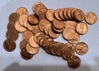 1955-P BU Roll of 50 Lincoln Wheat Cents - Actual Uncirculated Coins Shown #2